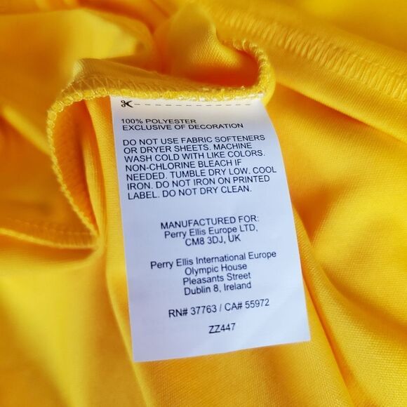 Grand Slam Performance 1/4 Zip Yellow & White Tank - Picture 7 of 7